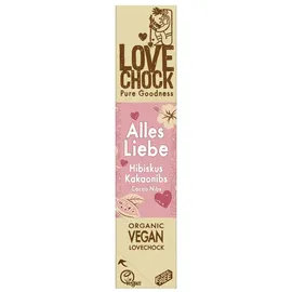 Lovechock Alles Liebe Hibiskus Schokolade 40 g