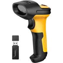 Inateck Barcode Scanner Wireless mit AI, 2.4GHz, Akku mit 2600 mAh, 60 m Reichweite, Automatisches Abtasten für Schnelles und Präzises Scannen, Betriebsdauer ca. 1 Monat, P6-AI