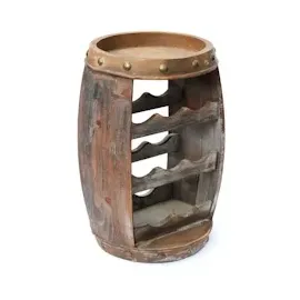 DanDiBo Ambiente DanDiBo Weinregal Holz Klein Weinfass 1555 50 cm Regal Holzfass