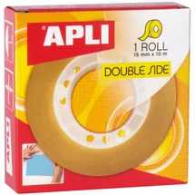 APLI Klebeband doppelseitig 15 mm x 10 m