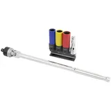 Kraftwerk Gelenkgriff und Schlag-Steckschlüssel-Satz 1/2" 5-tlg.