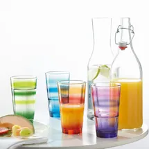 LEONARDO 6er Set Leonardo Wasserglas Event 240 ml Glas Grün