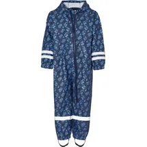 Playshoes Regen-Overall Baustelle allover Blau 80