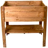 Grüner Jan Hochbeet aus Holz 80,5 x 40 x 78,5 cm Braun