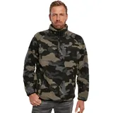 Brandit Textil Teddy Troyer Jacke Dark Camo L
