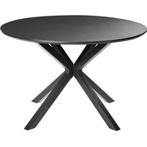 Beliani Fitzroy Ø 120 cm schwarz