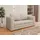 Homesy Schlafsofa Arelis – Moderne 2-Sitzer Sofa mit Bettfunktion, Bestseller, Platzsparendes Sofa mit Gästebettfunktion beige
