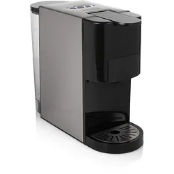 249450 Kaffeekapsel, Kaffeepad, Gemahlener Kaffee Maschine (Schwarz, Edelstahl) (Versandkostenfrei)