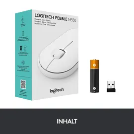 Logitech Pebble M350 Wireless grauweiß