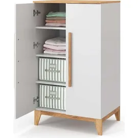 VitaliSpa Kinderkleiderschrank Malia 70 x 120 cm Eiche weiß