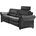 Hukla 2,5-Sitzer HU-SF15058 Ledersofa, Breite 194 cm, aus Leder, optional Kopfstütze u. WallAway-Funktion schwarz