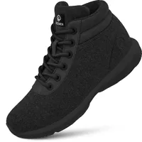 GIESSWEIN Wool Sneaker High Top Men - Merino Winterschuhe für Herren, warm gefütterte Schneestiefel, Winter Outdoor Boots aus Merinowolle - 46 EU