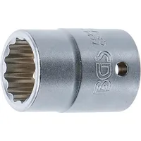 BGS Steckschlüssel-Einsatz Zwölfkant 20 mm (3/4") SW 24 mm