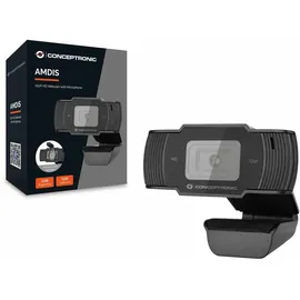 Conceptronic AMDIS 720p HD Webcam Schwarz