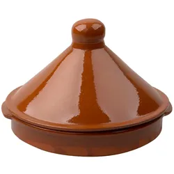Tajine, Dampfgartopf, Keramik, 1l, Ø 23cm, rund, Höhe:200mm