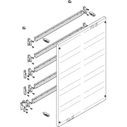 ABN MF2510 Prisma XS-Modul flach BxH:500x750mm Klemmen waagerecht, schutzisoliert