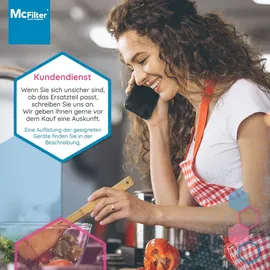 McFilter Ø 2x Aktivkohlefilter Ø 230mm für Dunstabzugshaube als Alternative für DHZ2701/01 | geeignet für Bosch, Siemens, AEG, Whi...