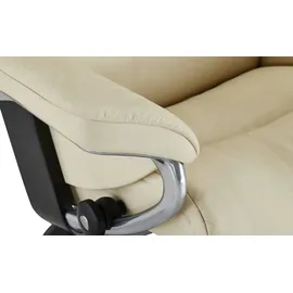 Stressless Relaxsessel Sunrise Leder 92 x 105 x 80 cm creme mit Hocker