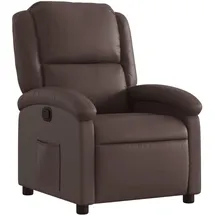 vidaXL Relaxsessel Hadara Kunstleder 47 x 99,5 x 0 cm Braun mit Liegeposition