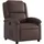 vidaXL Relaxsessel Hadara Kunstleder 47 x 99,5 x 0 cm Braun mit Liegeposition
