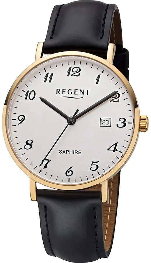 REGENT Herrenuhr Edelstahl Herrenuhren  