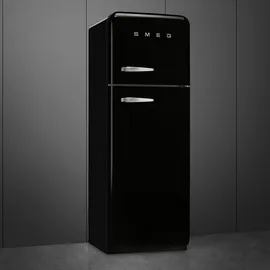 Smeg FAB30RBL6 Retro-Kühl-Gefrierkombination (294 l, 1720 mm hoch, Schwarz)