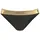 LASCANA Bikini-Hose Damen Schwarz/Goldfarben 42
