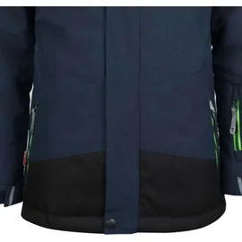 TROLLKIDS Norefjell Jacke - Navy Melange / Bright Green - 92 cm