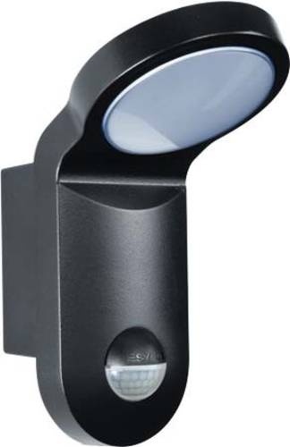 ESYLUX AOL 100 LED 3K sw EL10750717 Wandleuchte mit Bewegungsmelder LED fest eingebaut LED Schwarz