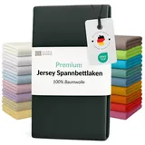 Carpe Sonno Spannbettlaken Jersey 90 x 200 - 100 x 200 - 140 x 200 - 160 x 200 - 180 x 200 - 200 x 200 cm grau