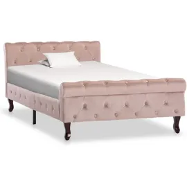 vidaXL Polsterbett 100 x 200 cm Rosa