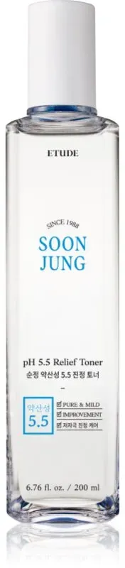 ETUDE SoonJung pH 5.5 Relief Toner beruhigendes Hauttonikum für die Regeneration und Erneuerung der Haut 200 ml