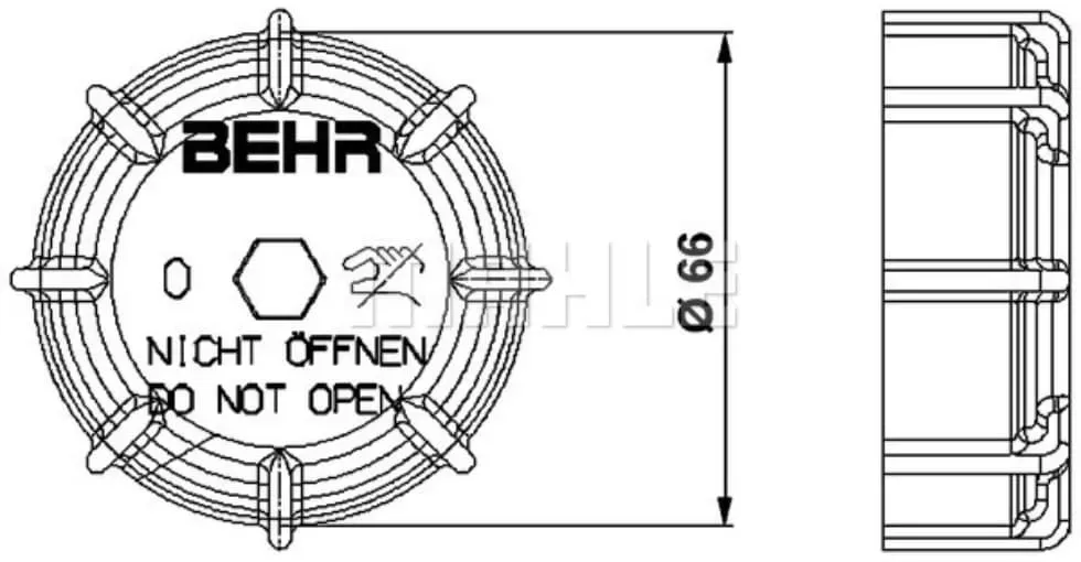 Verschlussdeckel Kühlmittelbehälter MAHLE CRTC 1 000P