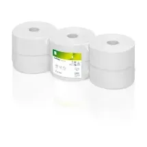 Wepa Satino comfort Toilettenpapier Großrollen, 2-lagig, hochweiß 6 Rollen à 320 Meter