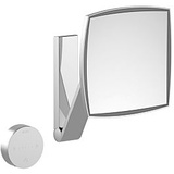 Keuco iLook_move Kosmetikspiegel 17613179002 Aluminium-finish, UP-Transformator, Wandmodell, beleuchtet, 200 x 200 mm