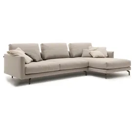 creation by rolf benz Eckcouch Chenille 300 cm Beige