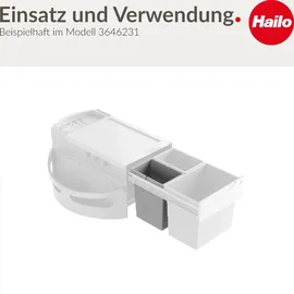 HAILO Inneneimer 10 Liter hellgrau