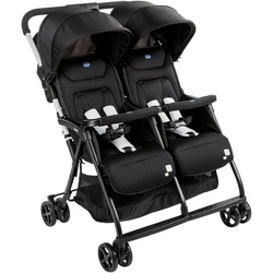 Chicco Zwillingsbuggy OHlalà Twin, Black Night, Zwillingskinderwagen schwarz