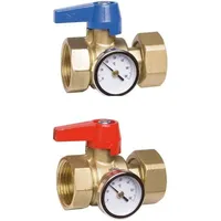 Zewotherm Verteiler-Anschluss-Set mit Thermometer