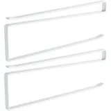 Intirilife 2x Papierrollenhalterung in Weiß - Z-Form, in Gr.: onesize