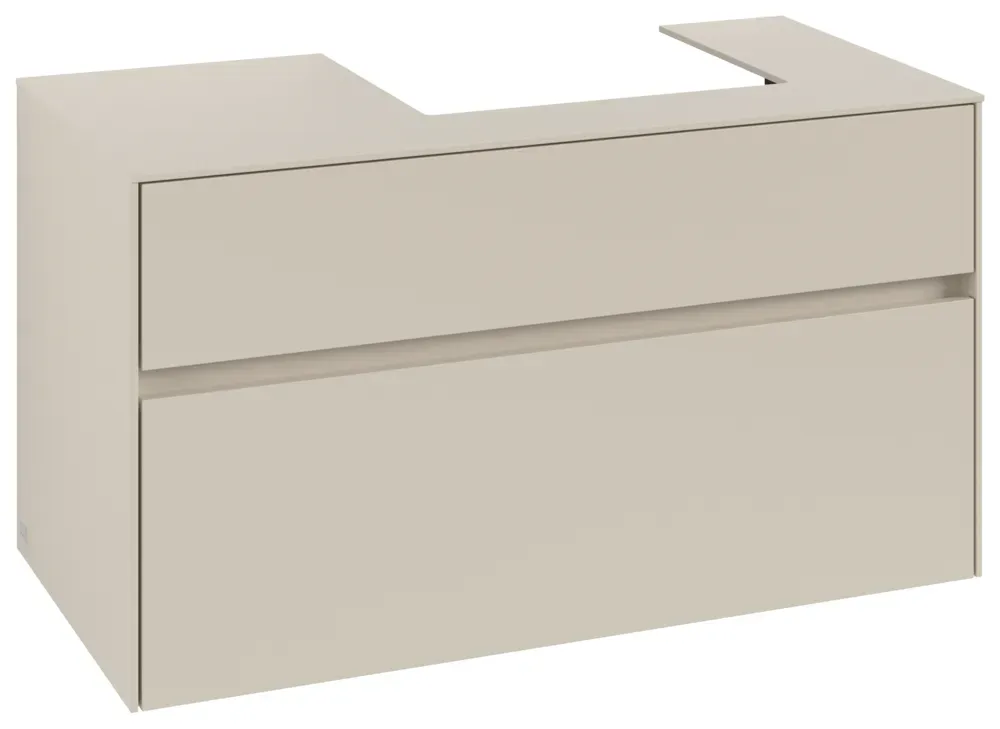 Villeroy & Boch Waschtischunterschrank Collaro C015B0 1000x548x500mm m. Bel. 2 Ausz. Waschtisch re C C015B0VN
