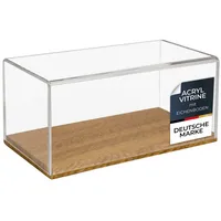 HMF - 46873 Acryl Vitrine mit Holzsockel für Modellautos,