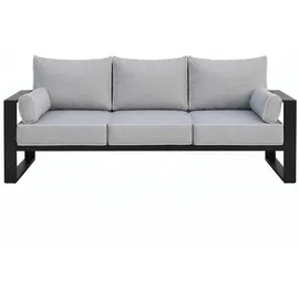 beautysofa VERDINO Garten-Lounge-Set 3-Sitzer Sofa + Sessel + Sessel beige/grau