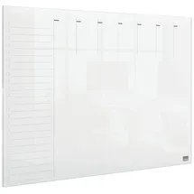 NOBO Mini-Whiteboard Wochenplaner 297 x 420 mm Transparent/Weiß