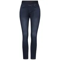 STREET ONE Damen A377771 Style QR Jeggings,hw,Thermo,Indigo, Slightly Washed