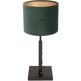 Steinhauer Tischleuchte Beistelllampe Schreibtischlampe Metall Stoff Drehschalter Grün