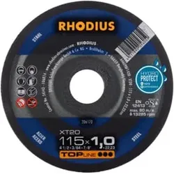 RHODIUS TOPline XT20 Extradünne Trennscheibe 115 x 1,0 x 22,23 mm