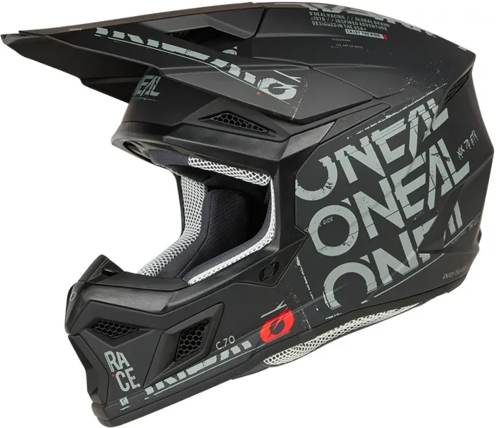O ́neal 3Srs 3Series Static V.25 Helm Schwarz/Grau L (59/60)