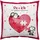 SHEEPWORLD Kissen Motiv Du und ich 40 x 40 cm Rosa