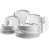 Mäser Decora Kombiservice 30-tlg. schwarz/weiß